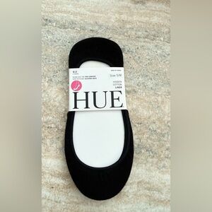 HUE Black Cotton Liner Socks